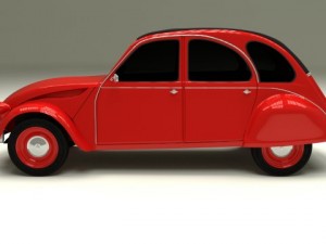 citroen 2cv 3Dモデル