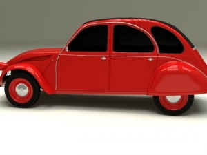 citroen 2cv 3Dモデル