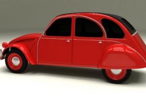 citroen 2cv 3Dモデル