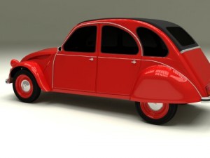citroen 2cv 3Dモデル