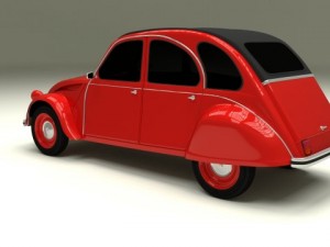 citroen 2cv 3Dモデル