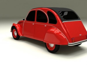 citroen 2cv 3Dモデル