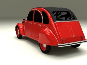 citroen 2cv 3Dモデル
