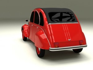 citroen 2cv 3Dモデル