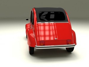 citroen 2cv 3Dモデル