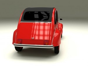 citroen 2cv 3Dモデル