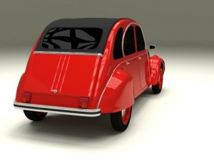 citroen 2cv 3Dモデル