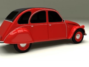 citroen 2cv 3Dモデル