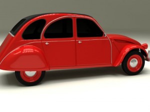 citroen 2cv 3Dモデル