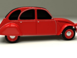 citroen 2cv 3Dモデル