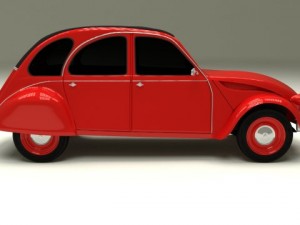 citroen 2cv 3Dモデル
