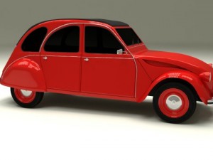 citroen 2cv 3Dモデル