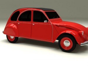citroen 2cv 3Dモデル