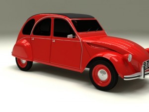 citroen 2cv 3Dモデル