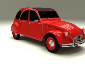 citroen 2cv 3Dモデル