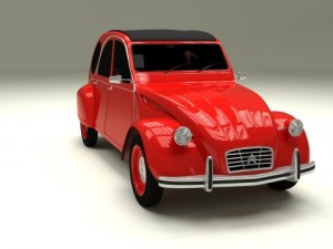 citroen 2cv 3Dモデル