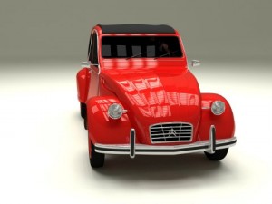 citroen 2cv 3Dモデル