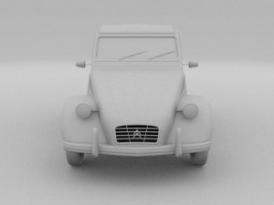 citroen 2cv 3Dモデル