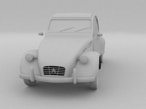 citroen 2cv 3Dモデル