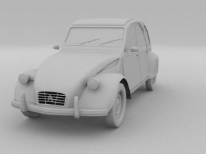 citroen 2cv 3Dモデル