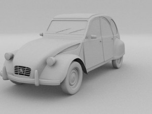 citroen 2cv 3Dモデル