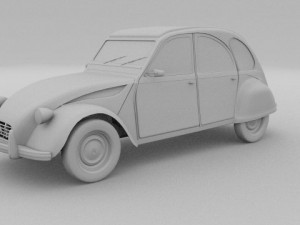 citroen 2cv 3Dモデル