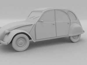 citroen 2cv 3Dモデル