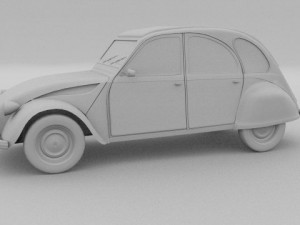 citroen 2cv 3Dモデル