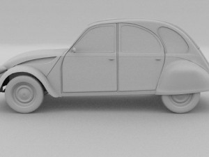 citroen 2cv 3Dモデル
