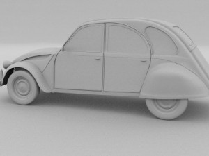 citroen 2cv 3Dモデル