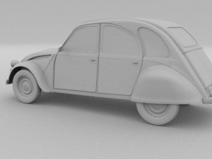 citroen 2cv 3Dモデル