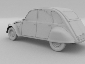 citroen 2cv 3Dモデル