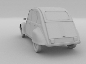 citroen 2cv 3Dモデル
