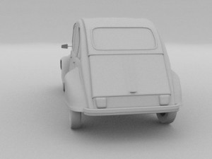 citroen 2cv 3Dモデル