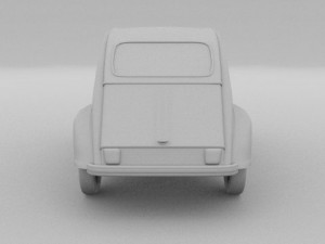 citroen 2cv 3Dモデル