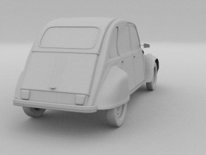 citroen 2cv 3Dモデル