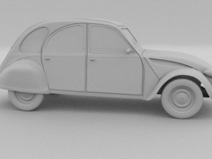 citroen 2cv 3Dモデル