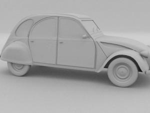citroen 2cv 3Dモデル