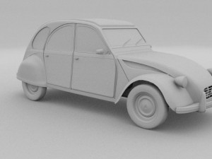 citroen 2cv 3Dモデル