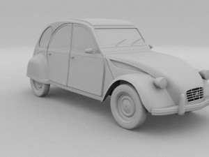 citroen 2cv 3Dモデル