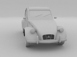 citroen 2cv 3Dモデル