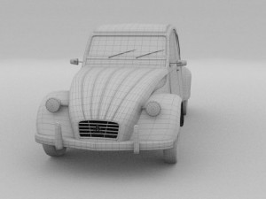 citroen 2cv 3Dモデル