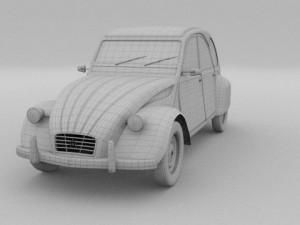 citroen 2cv 3Dモデル