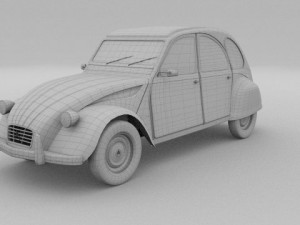 citroen 2cv 3Dモデル