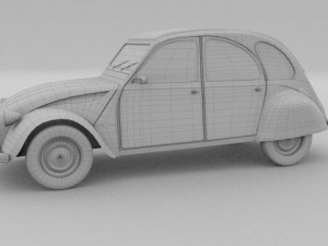 citroen 2cv 3Dモデル