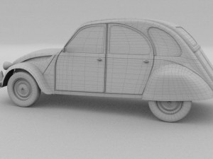 citroen 2cv 3Dモデル