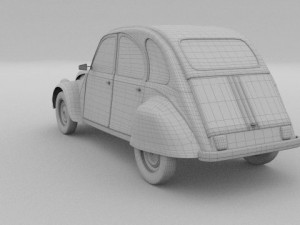 citroen 2cv 3Dモデル