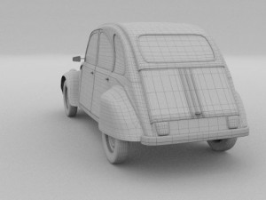 citroen 2cv 3Dモデル