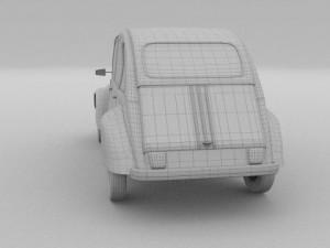 citroen 2cv 3Dモデル