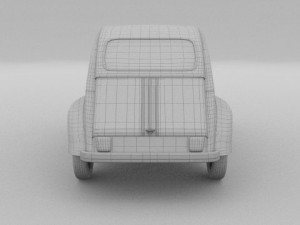 citroen 2cv 3Dモデル